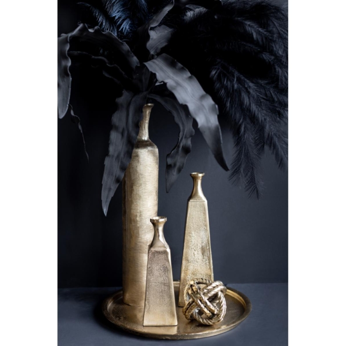 Fles Vase Aluminium Gold