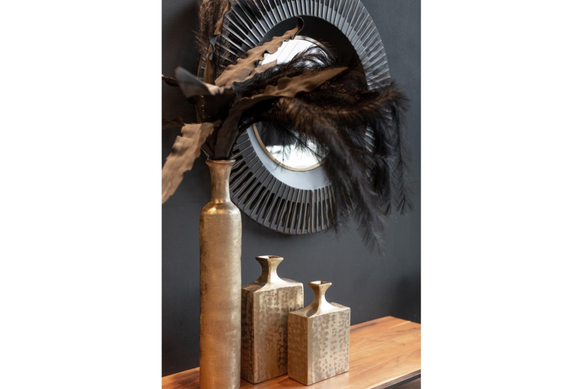 Fles Vase Aluminium Gold