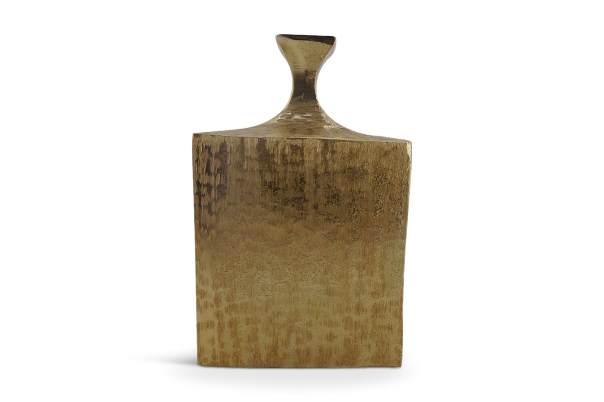Flasche Vase Aluminium Gold