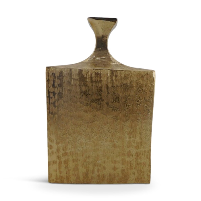 Flasche Vase Aluminium Gold