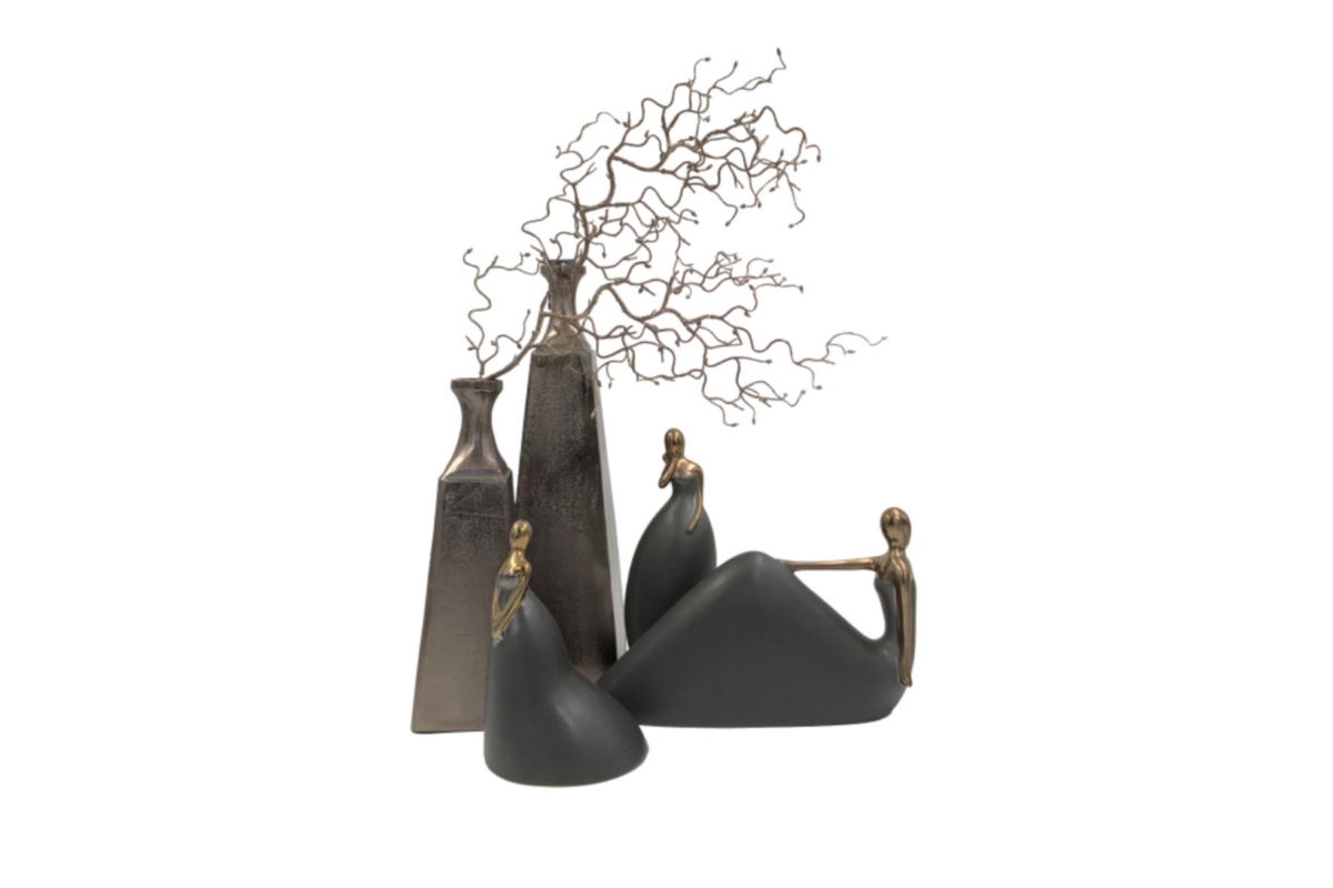 Glory Vase Aluminum Black
