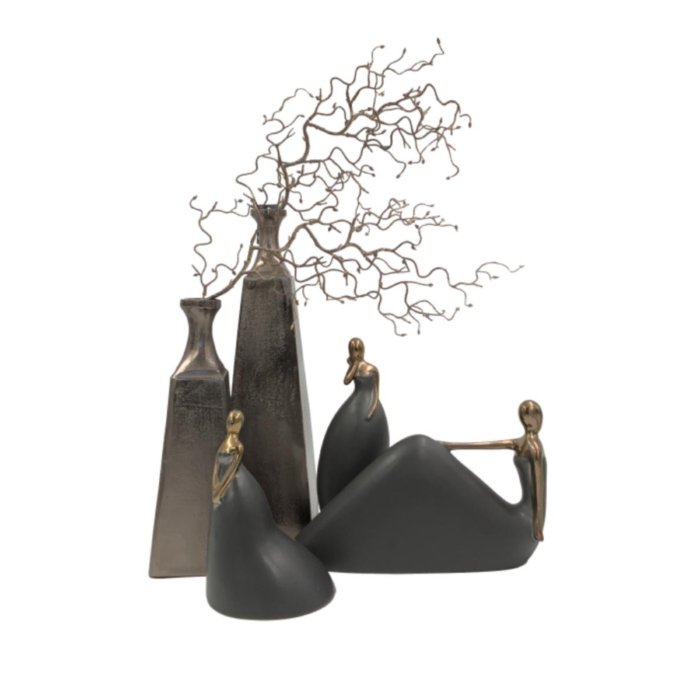 Glory Vase Aluminium Black Glory Vase Aluminium Black