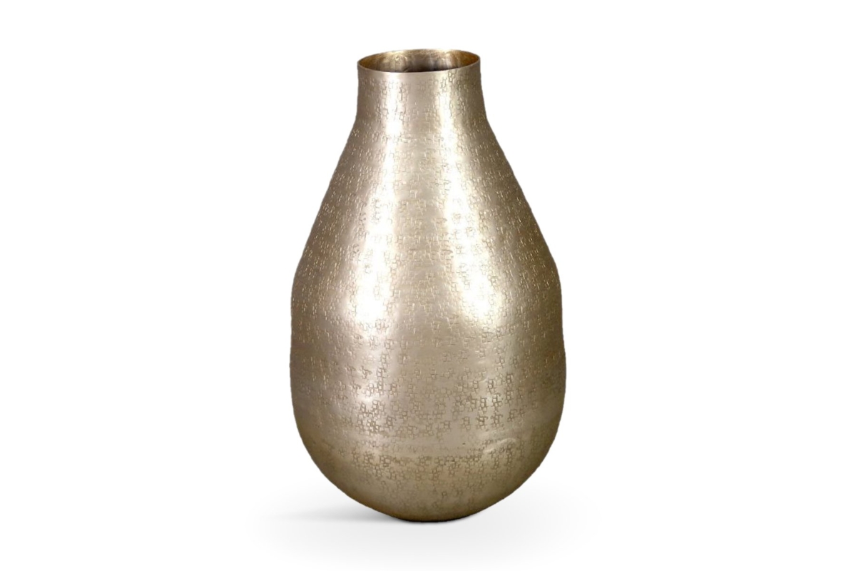 Dahlia Vase Aluminium Champagne