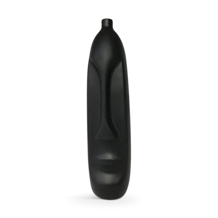 Barik Vase Polyr Black