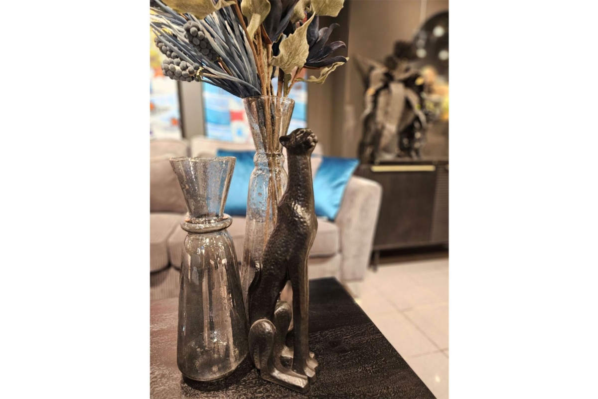 Among Vase Glass Grey Among Vase Glass Grey