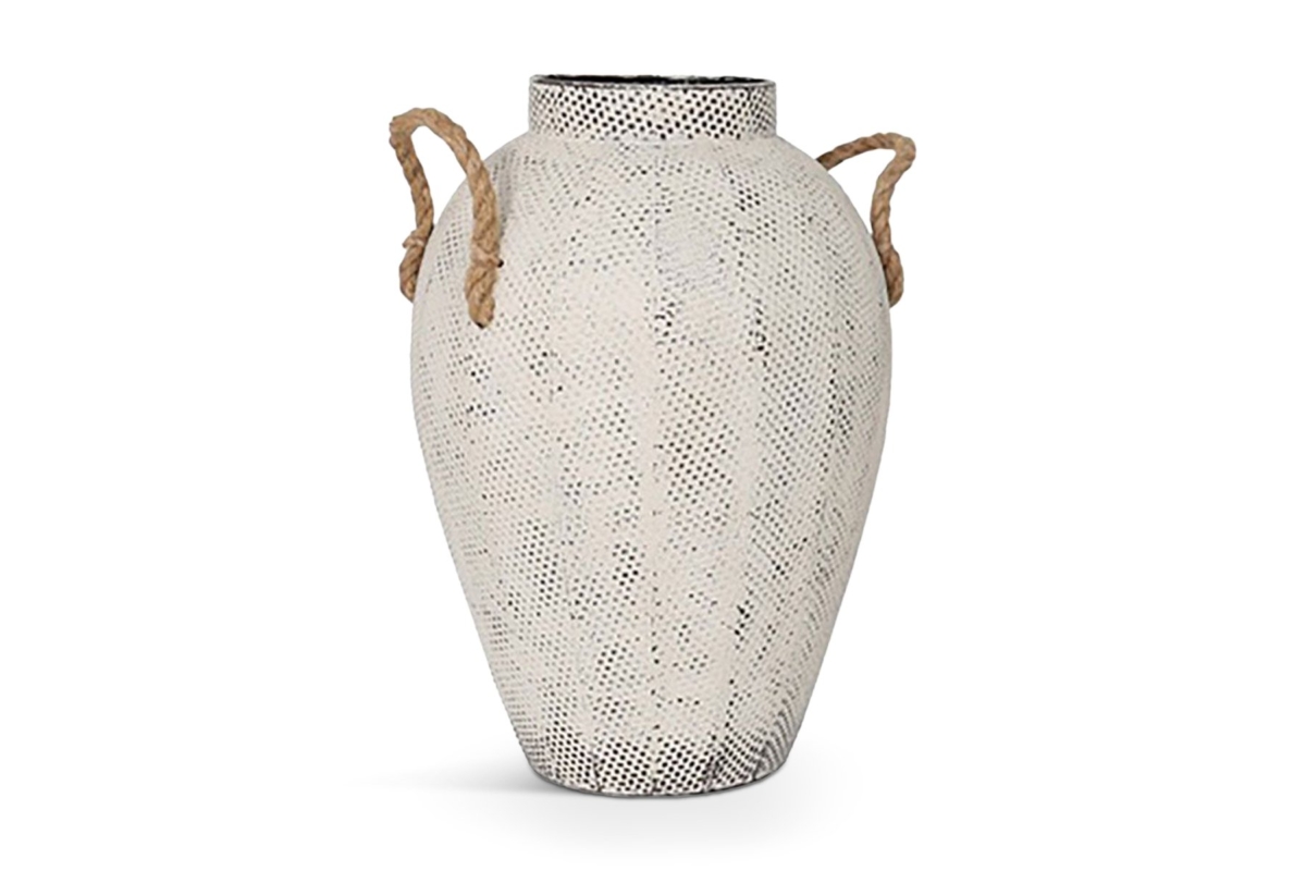 Cupi Vase Metal White Cupi Vase Metal White