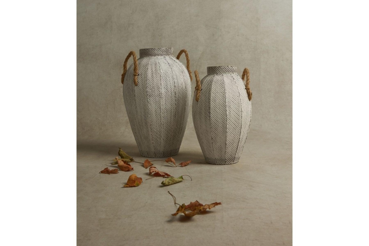 Cupi Vase Metal White Cupi Vase Metal White