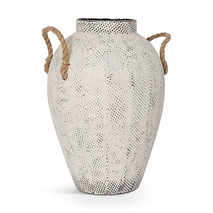 Cupi Vase Metal White Cupi Vase Metal White