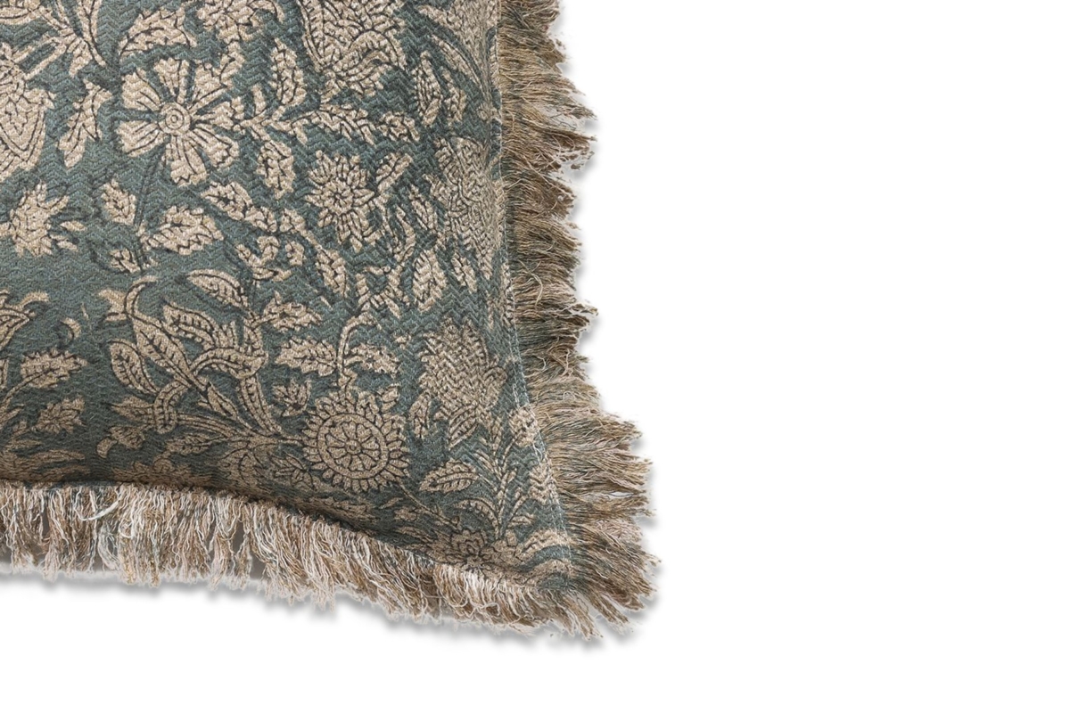 Jericho Cushion Aqua Beige