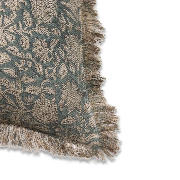 Jericho Cushion Aqua Beige