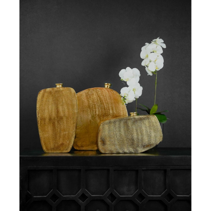 DOTO VASE LUMINM SLV GOLD DOTO VASE LUMINM SLV GOLD