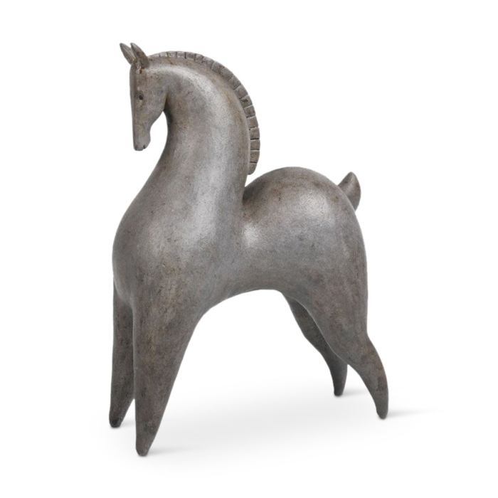 Aegean Horse Polyresin Gray