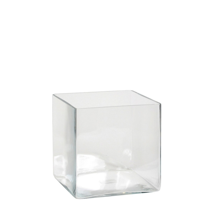 Britt Vase Square Transparent