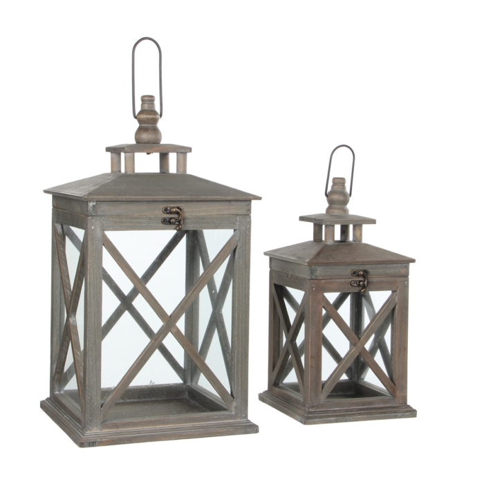 Lantern Set Brown