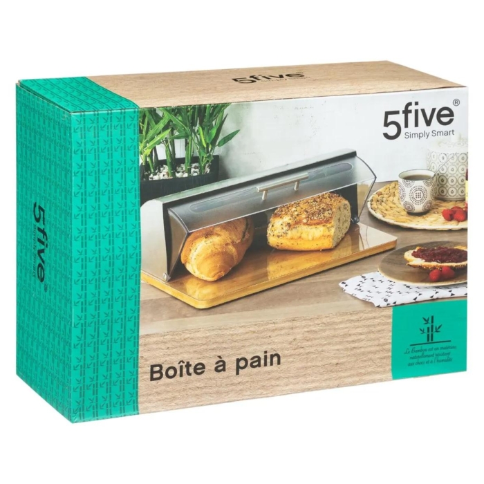 Bread Box Inox Bamboo