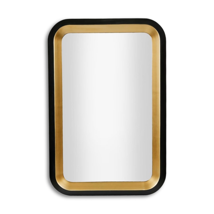 Contrast Mirror Black Gold