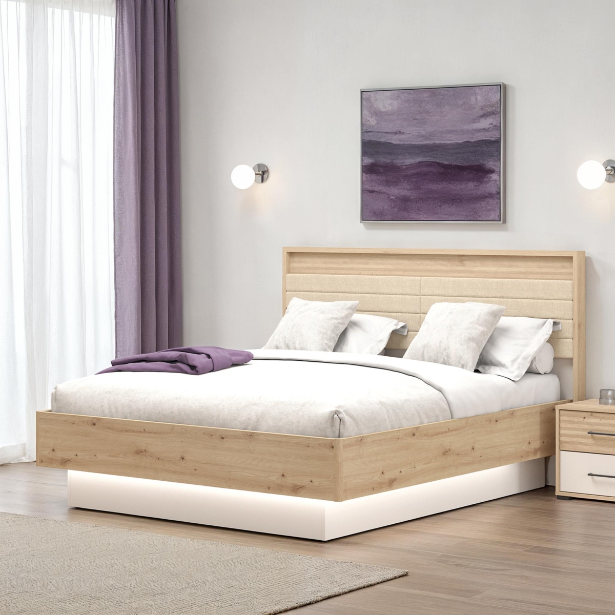 MODENA Bed Artisan Oak