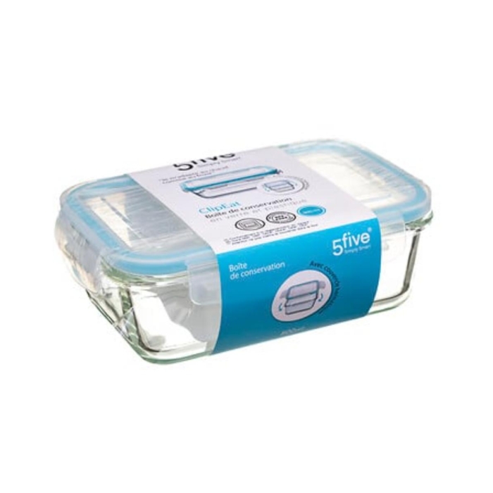 Box Rect Glass 0.8l Clipat Box Rect Glass 0.8l Clipat