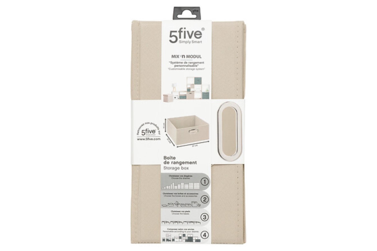 Storage Box Linen Uni