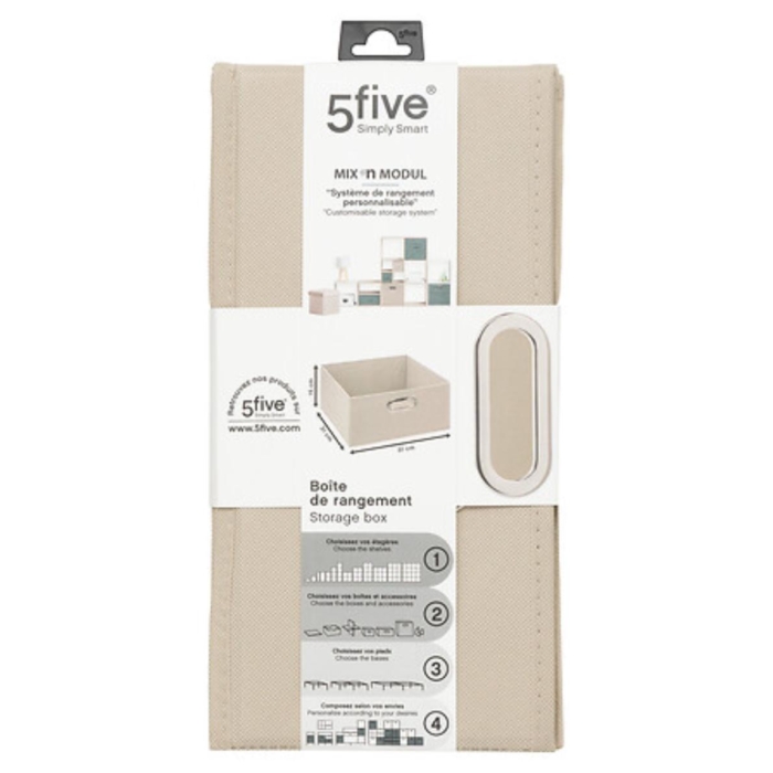 Storage Box Linen Uni