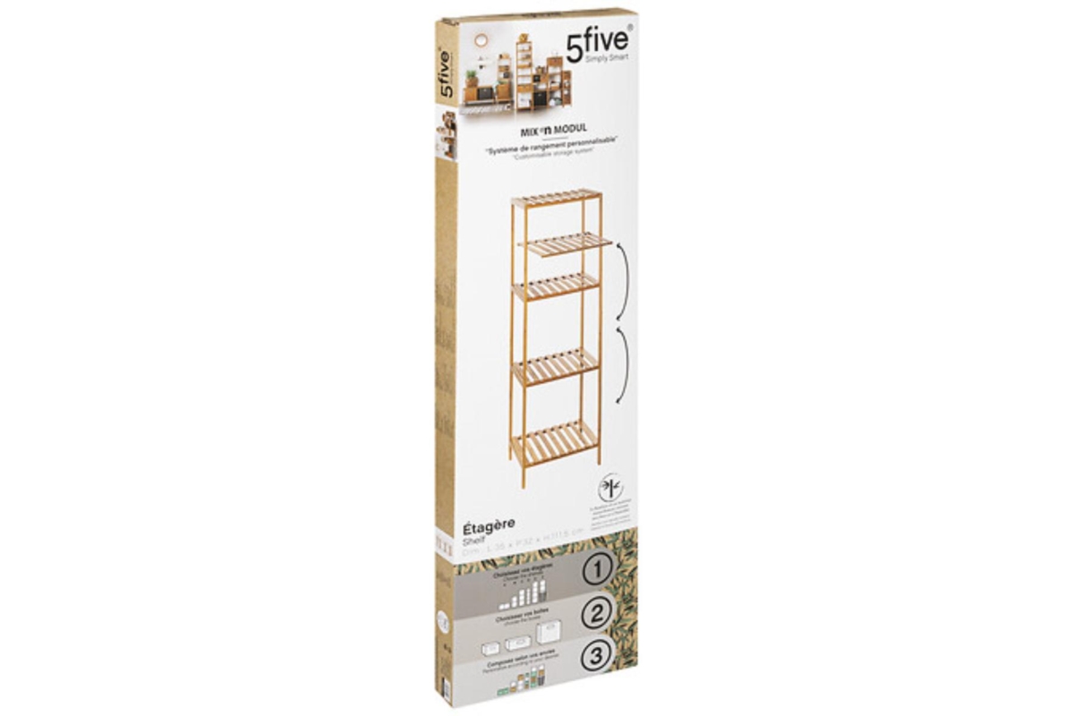 Bamboo Shelf Quad Box