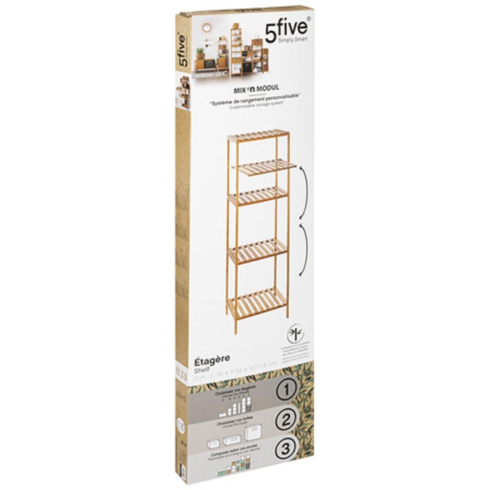 Bamboo Shelf Quad Box