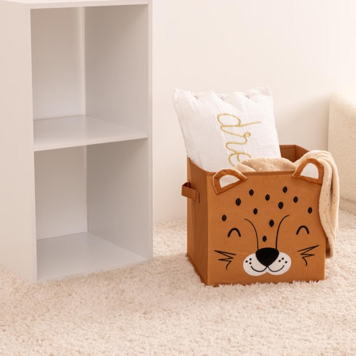 Leopard Velvet Storage