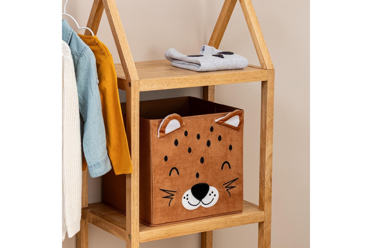 Leopard Velvet Storage