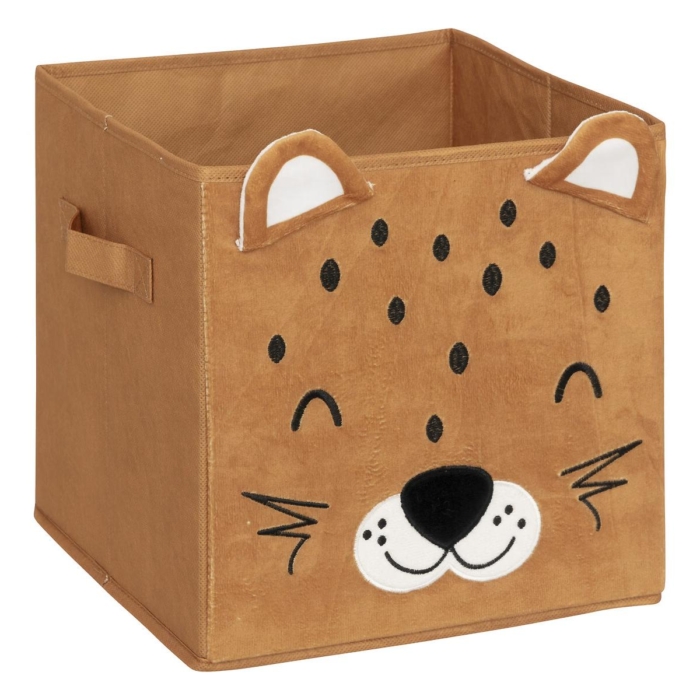Leopard Velvet Storage