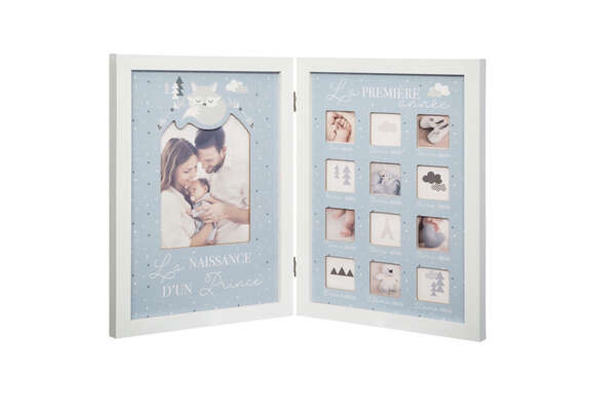 Photo Montage Frame Blue Photo Montage Frame Blue