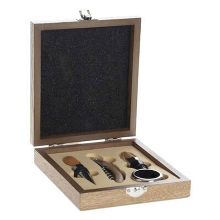 Sommelier Kit 4pcs Wood Marc