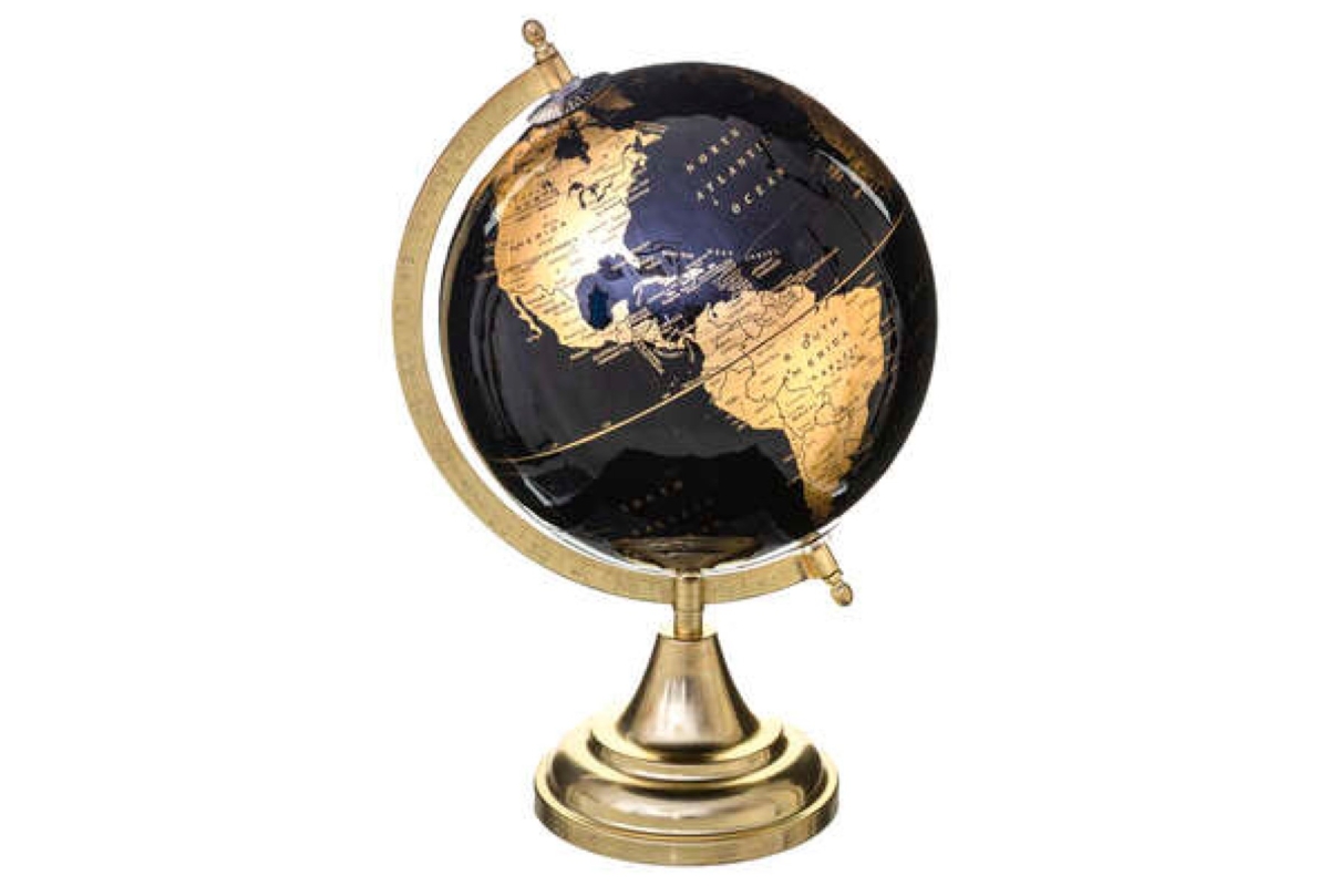 Black Gold Globe