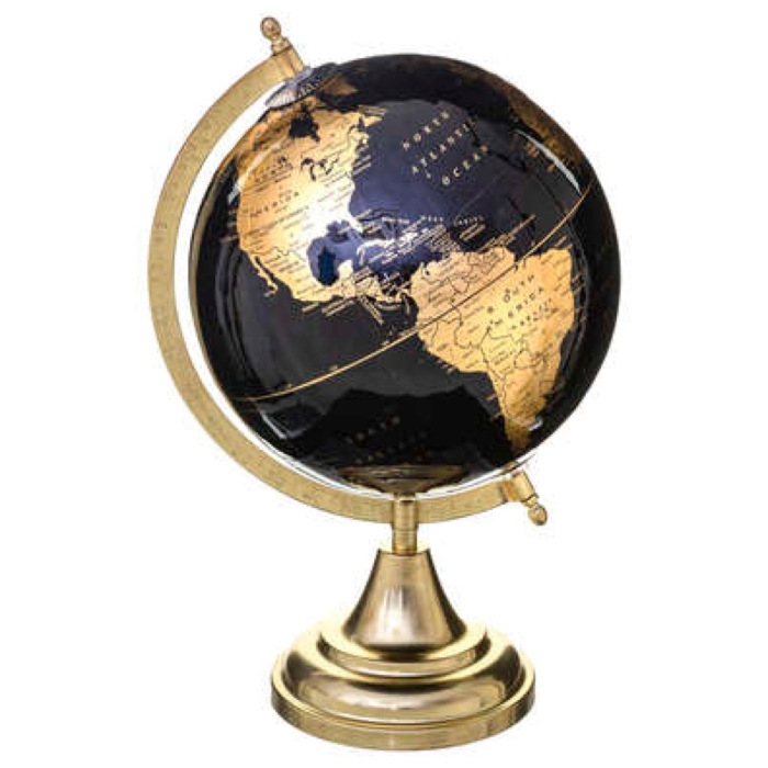 Black Gold Globe