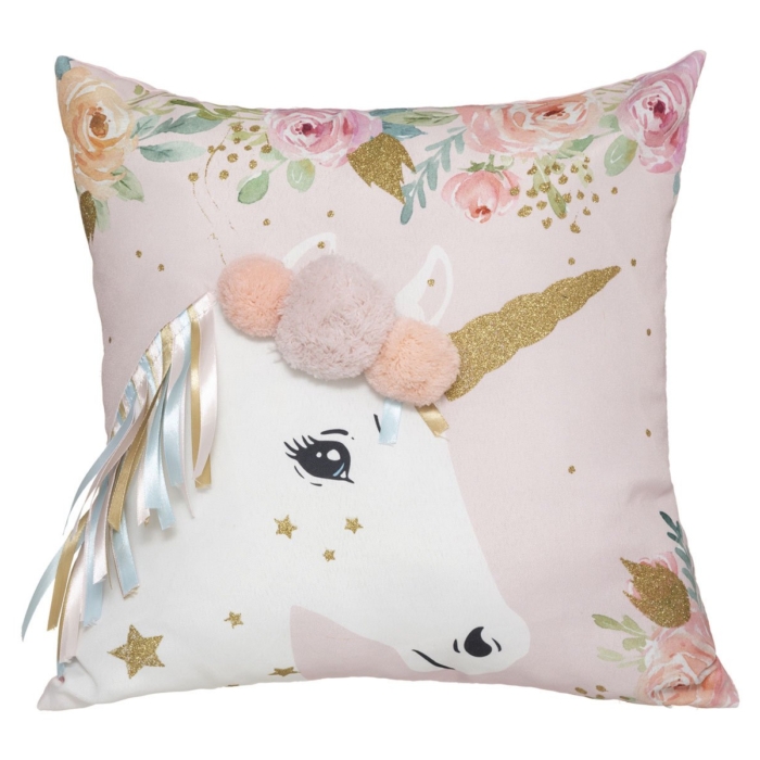 Ribbon Unicorn Cushion