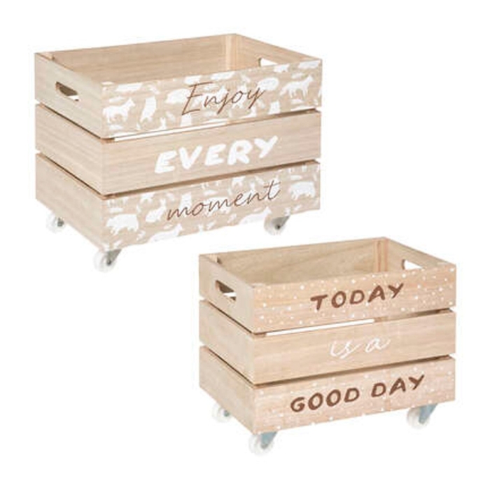 Xl Wooden Storage X2 White
