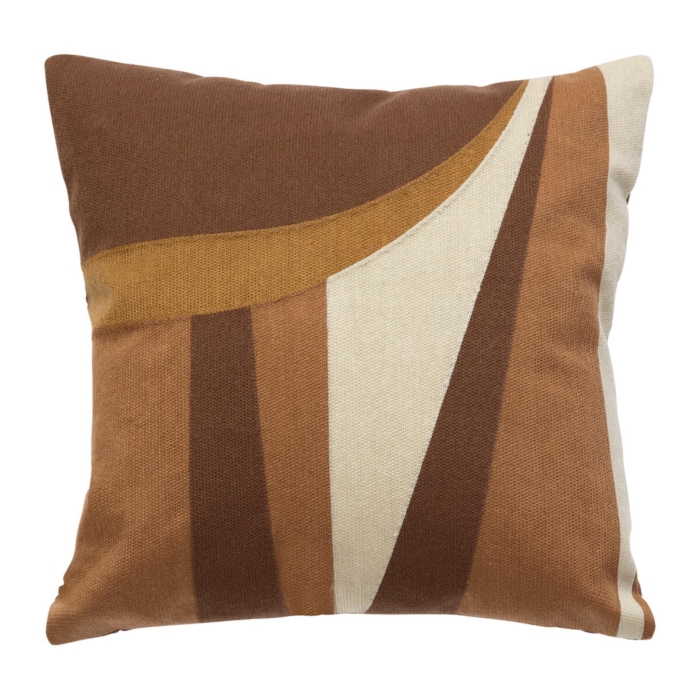 Cush Embroidered Brown 45x45