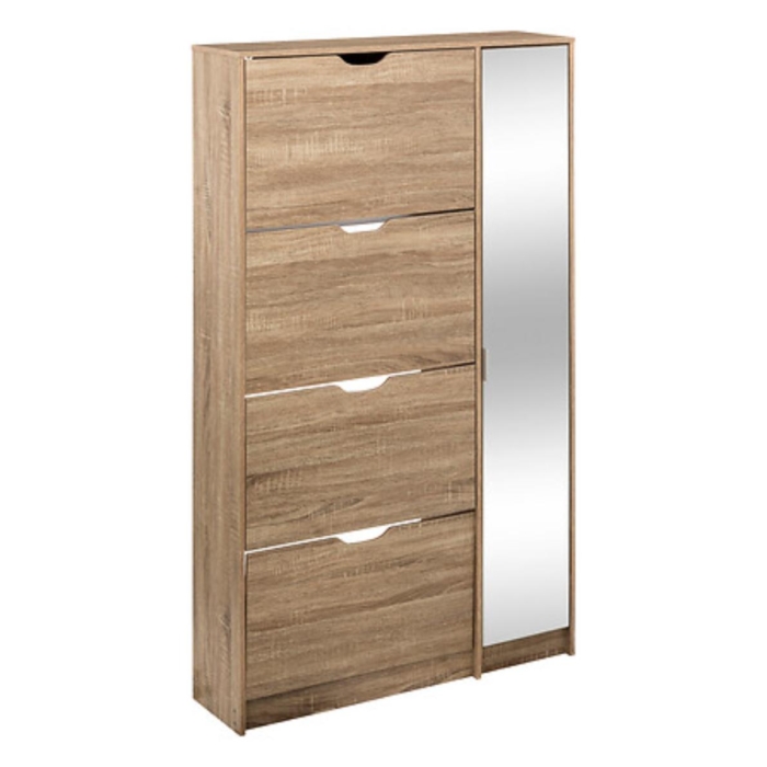 Shoe Cabinet Mirrored