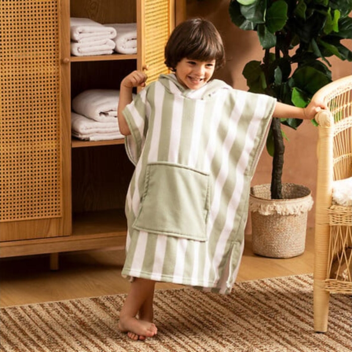 Green Poncho Beach Poly