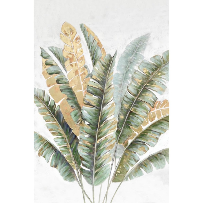 Banana Leaf Gold Art