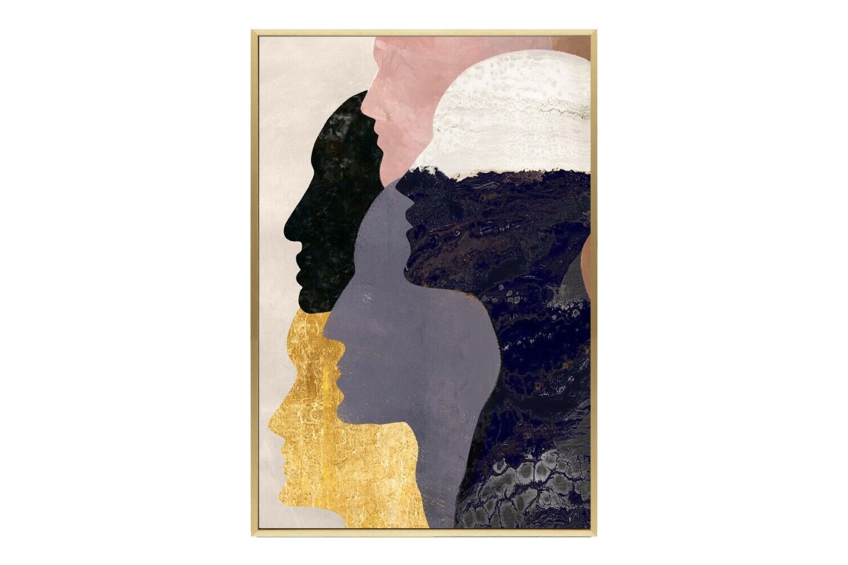 Four Abstract People Meditatin Four Abstract People Meditatin