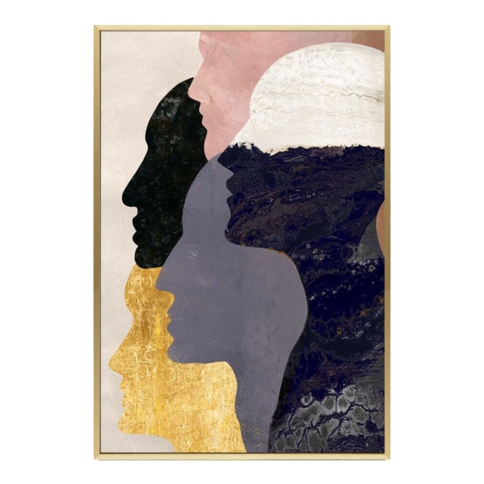 Four Abstract People Meditatin Four Abstract People Meditatin