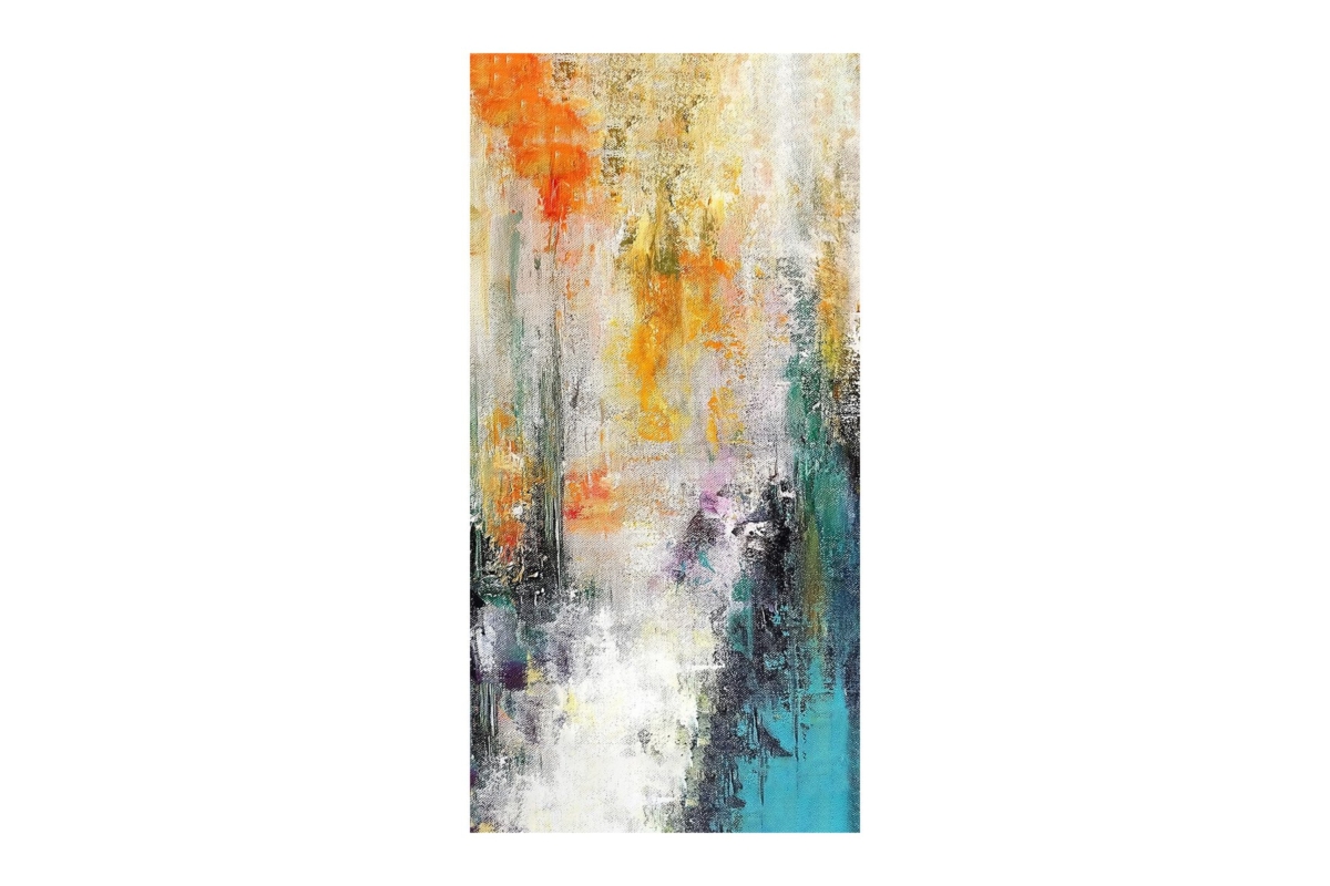 Orange Teal Abstract