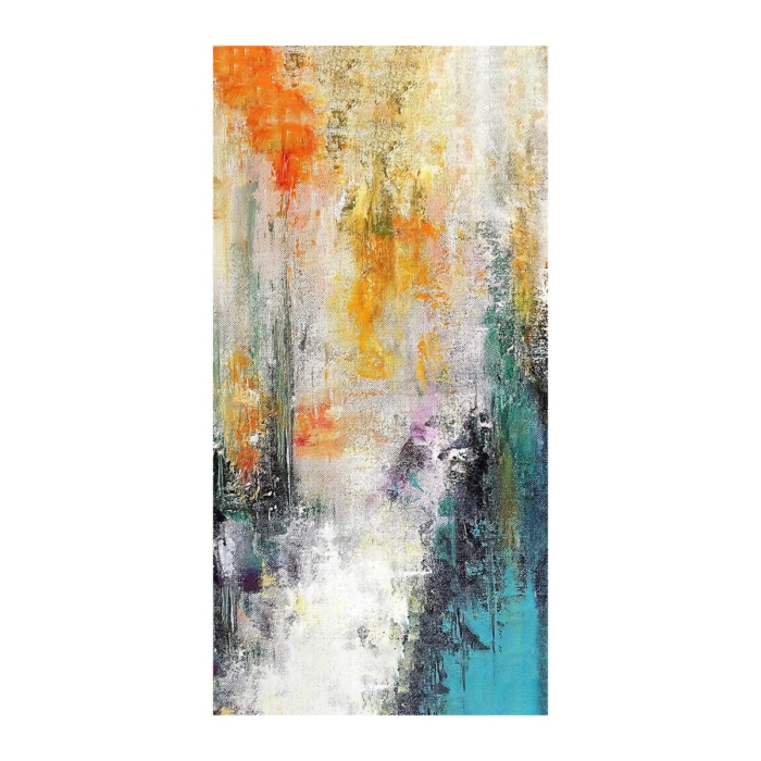 Orange Teal Abstract