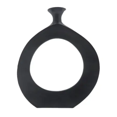 Abstract Vase Black