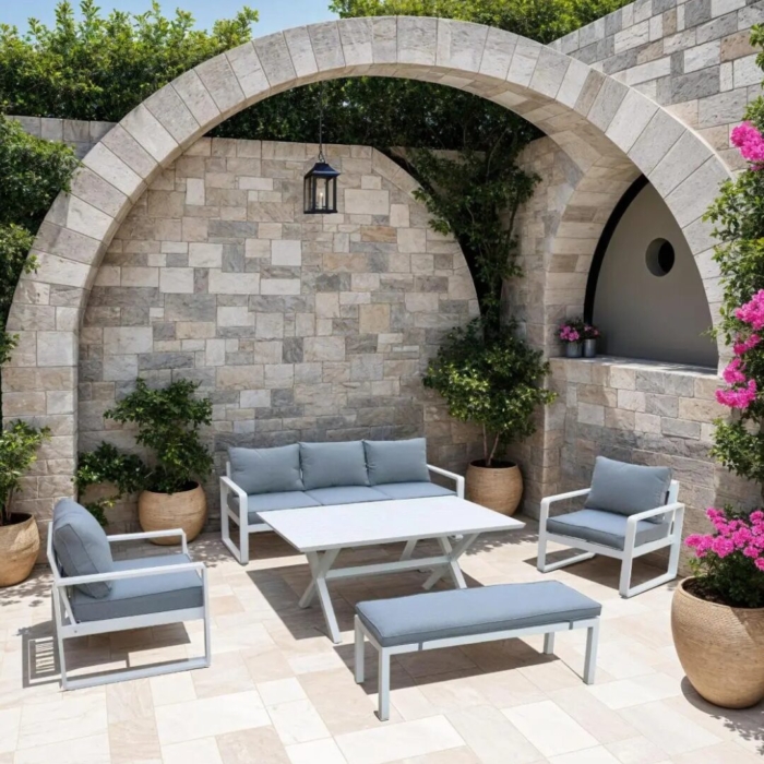 7402-B-SET-WHITE-1.jpg FELICITI Outdoor Dining Set