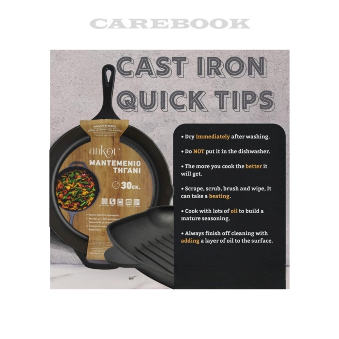 ANK Cast-iron Grillpan 28cm