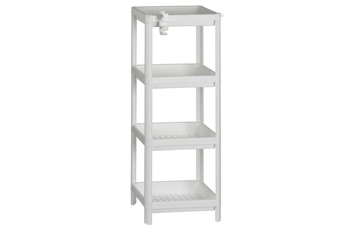 White 4-tier Storage Rack