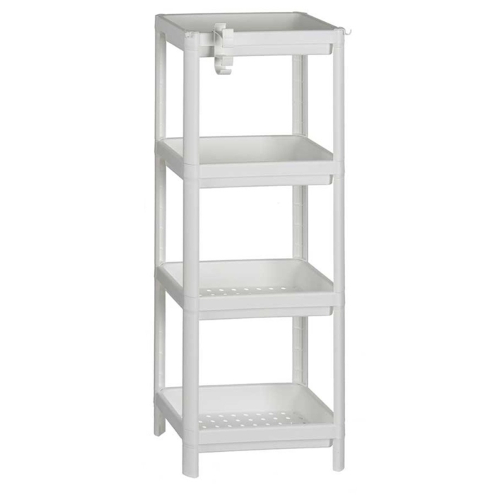 White 4-tier Storage Rack