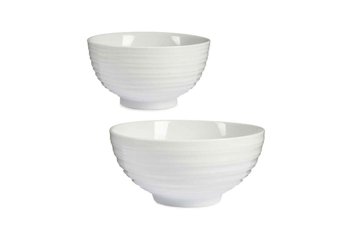 White Bowls Set
