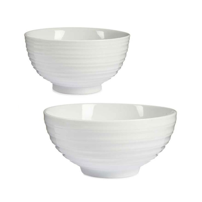 White Bowls Set